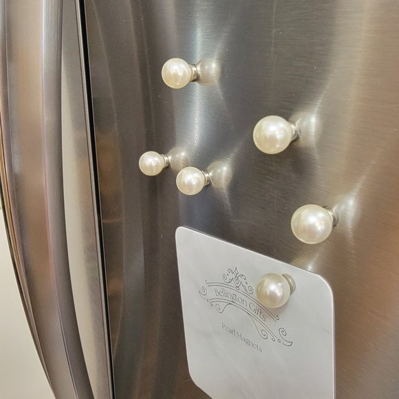 Ivory Pearl Magnet Set - Classy & Elegant Fridge Magnets - Picture 4 of 7